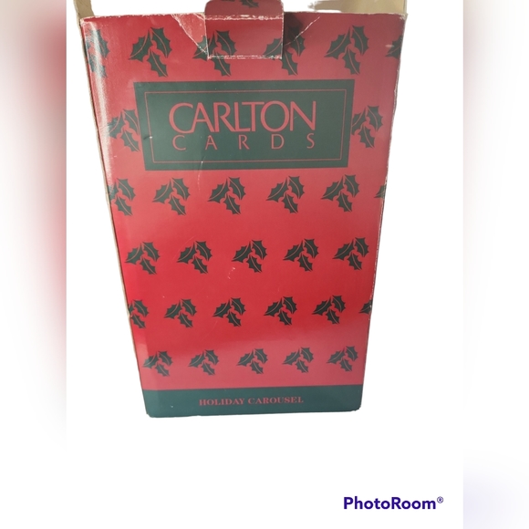 CARLTON CARDS Carousel Music Box Collectible w/ Box - Picture 7 of 8